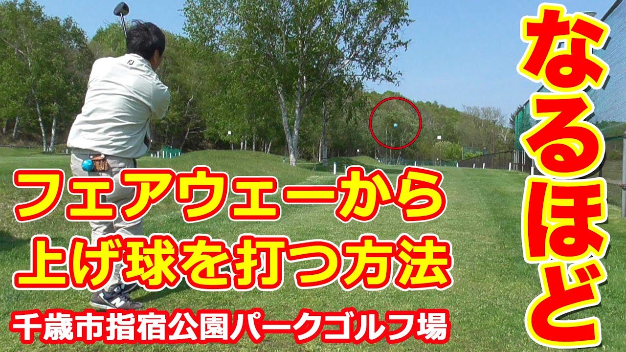 #パークゴルフレッスン｜フェアウェーからの上げ球   #파크골프