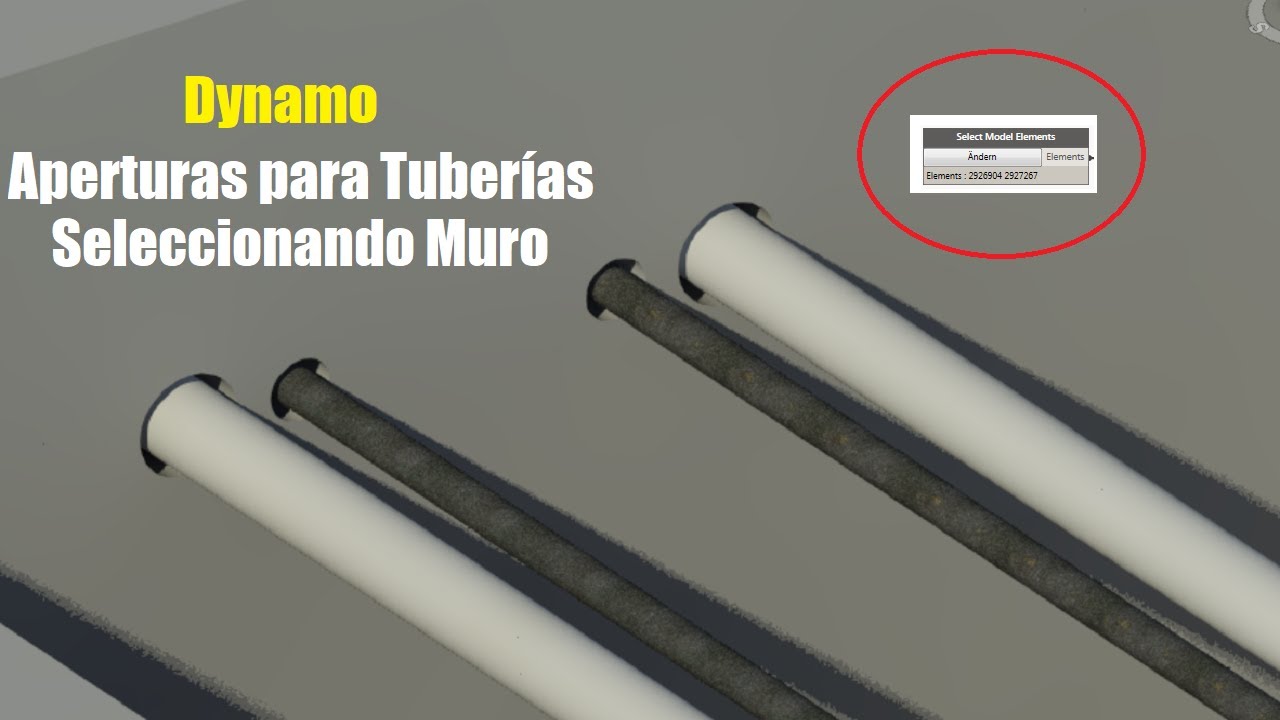 Dynamo | Huecos en muros para tuberías seleccionando un único muro en #Revit | @BIM Nodes