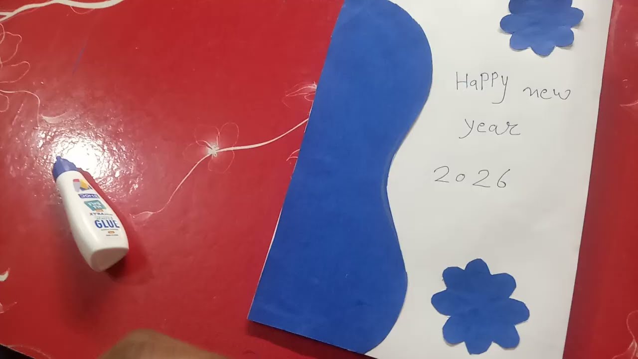 Happy new year card banaye paper se 2026 💖💝/viral video//