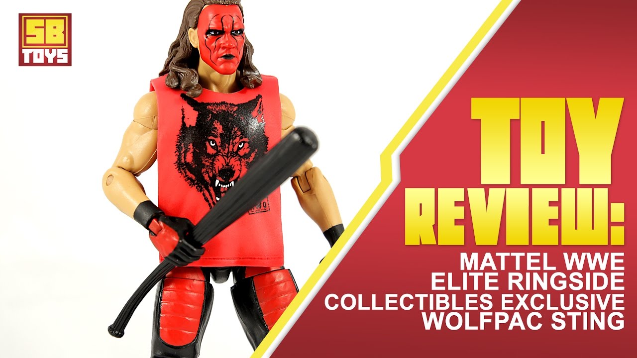 SB Toys: Mattel WWE Elite Wolfpac Sting Action Figure Review (Ringside Collectibles Exclusive)