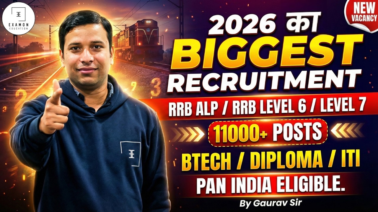 RRB ALP 2026 Notification Out | 11,127 Posts | Level 6 & Level 7 Vacancy, Salary and Eligibility