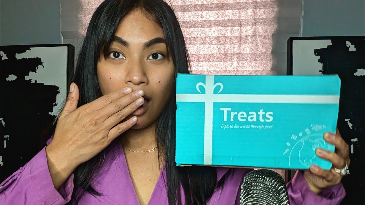 ASMR I Try International Snacks From Malaysia ! Mukbang , Eating Chewing Sounds
