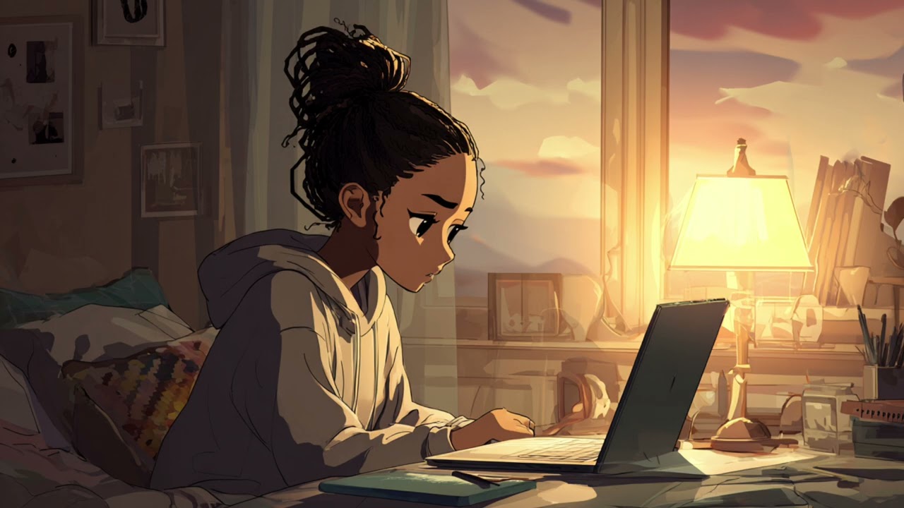🎧 rain on the windowsill: peaceful night r&b lofi | calm background loop