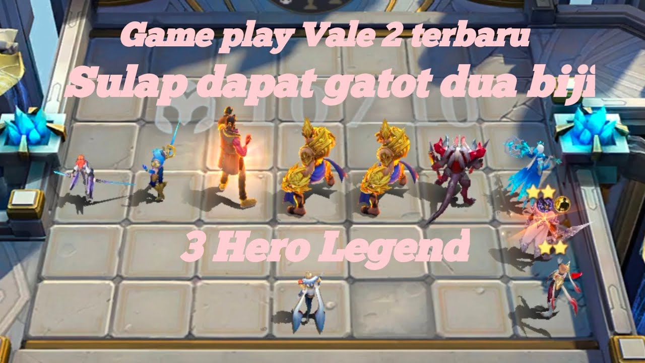 MAGIC CHESS || GAME PLAY VALE 2 TERBARU DAPAT HERO LEGEND 3 BIJI AUTO WINN