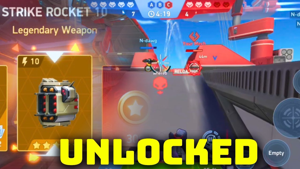 Strike Rocket 10 UNLOCKED! 🚀 First Impression & Gameplay! | Mech Arena