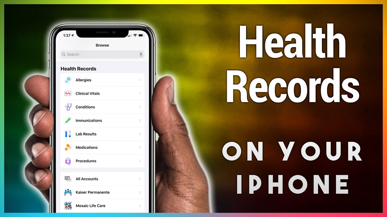 Получите доступ к своим медицинским записям на iPhone