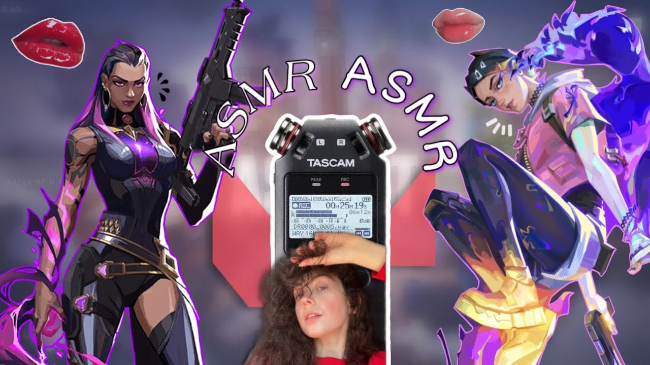 Valorant ASMR ~ ONE HOUR of Layered Tascam Wet/Dry Mouth Sounds and Trigger Words 🔫