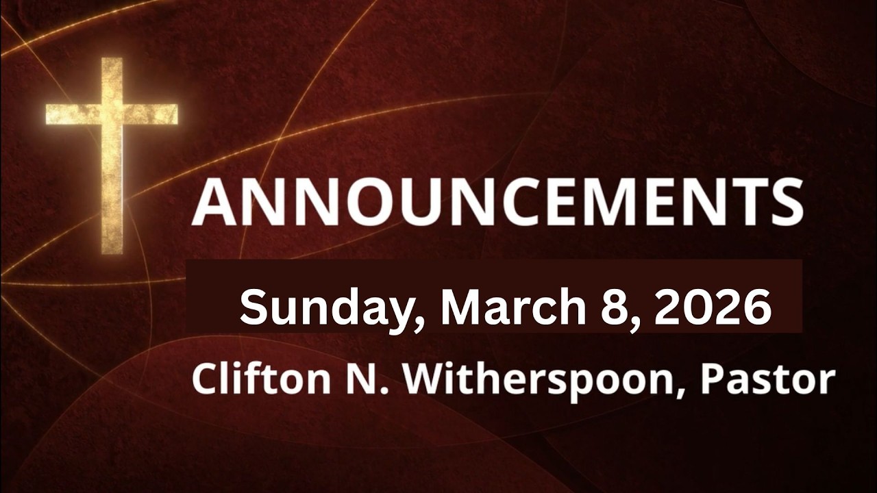 Announcements 03082026