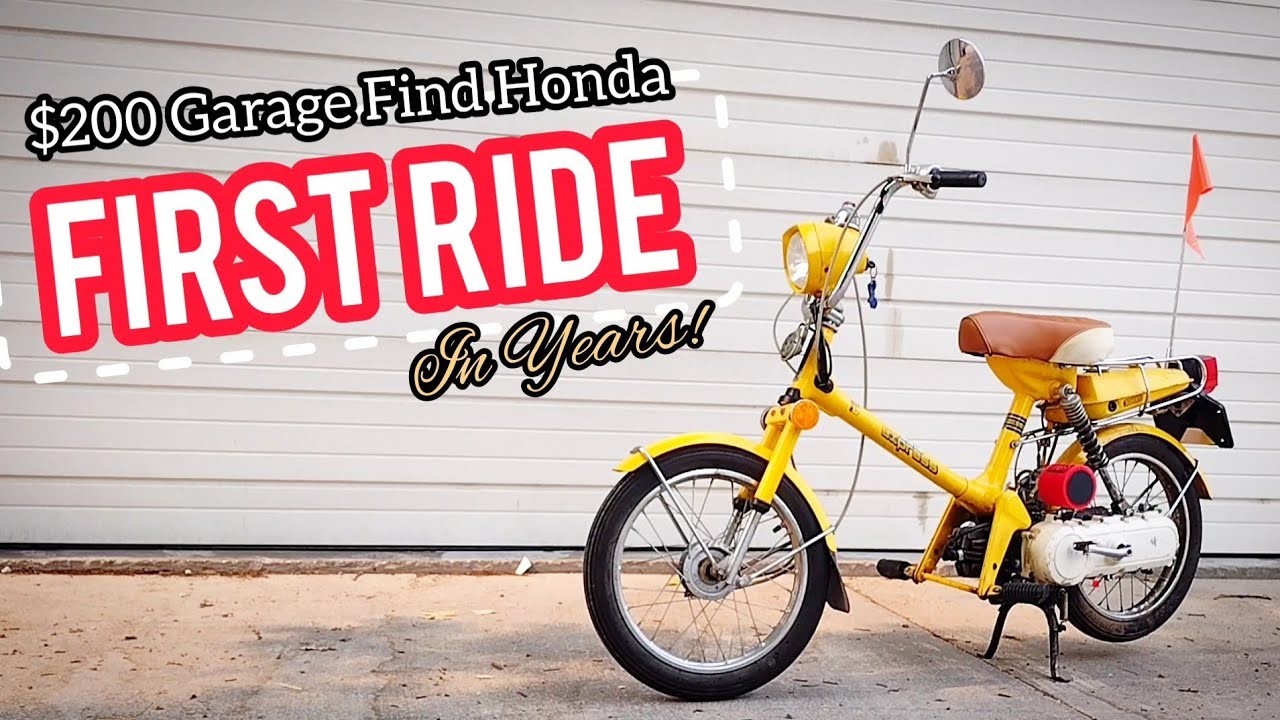 New Clone Carb And Other Repairs! 78 Honda Express NC50 Garage Find - First Ride In YEARS!
