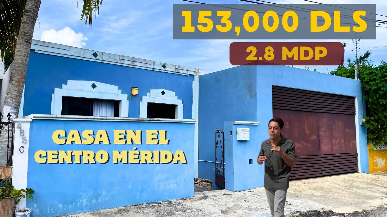 🏡 Casa en el Centro de Mérida | 2 Recámaras | Una Planta | ¡Menos de $3 MDP!