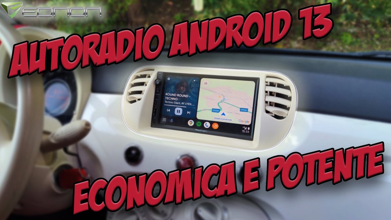 EONON UA13 android auto wireless Apple car play android 13 | recensione autoradio fiat 500