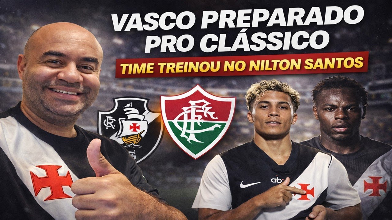 LIVE DA NOITE! VASCO FAZ TREINO NO PALCO DO CLÁSSICO E TEM ALGUMAS DÚVIDAS PARA A ESCALAÇÃO