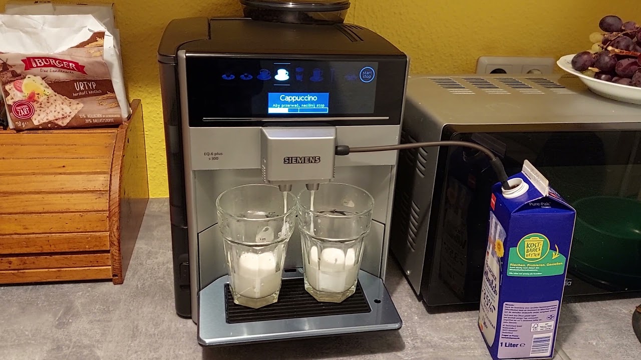 siemens eq.6 plus s 300 podwójne Cappuccino