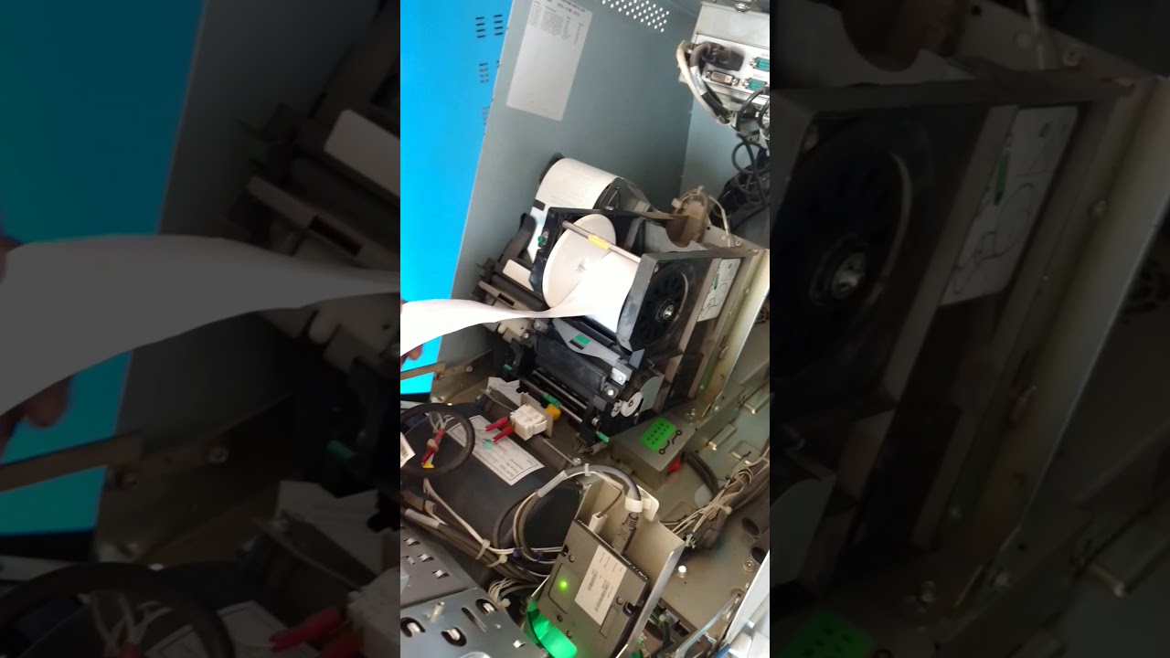 How to load ATM roll in ATM machine