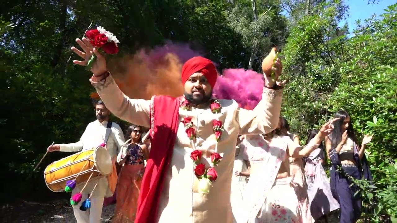 Colourful Indian At Wedding Nunsmere Hall, UK