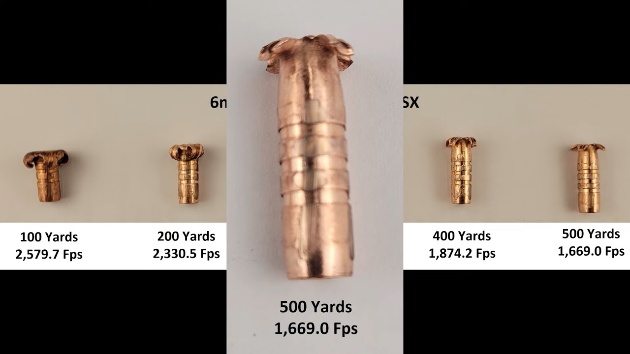 (6 мм ARC) Тест расширения Barnes 80gr TTSX