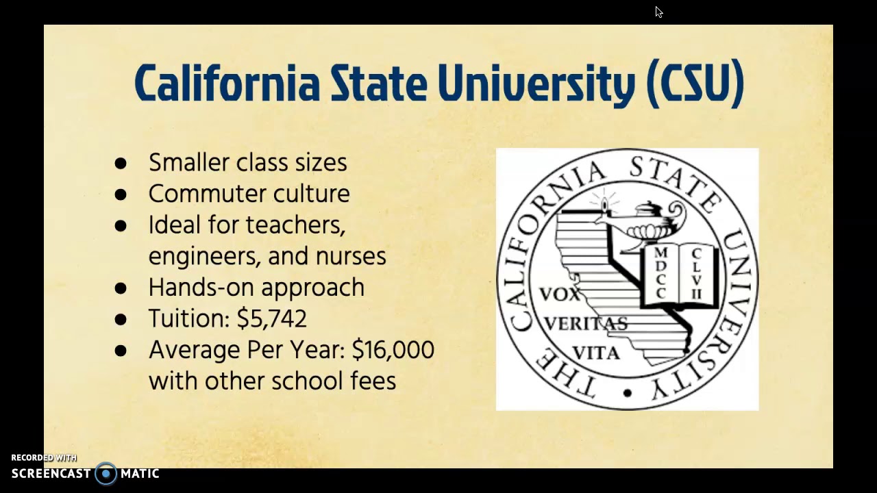 UC vs CSU
