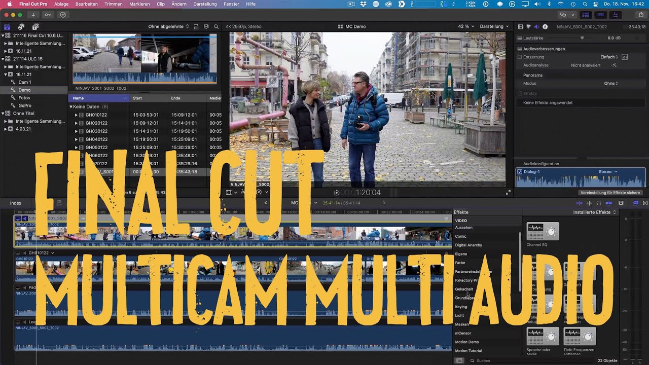 Final Cut Pro Multicam Multi Audio