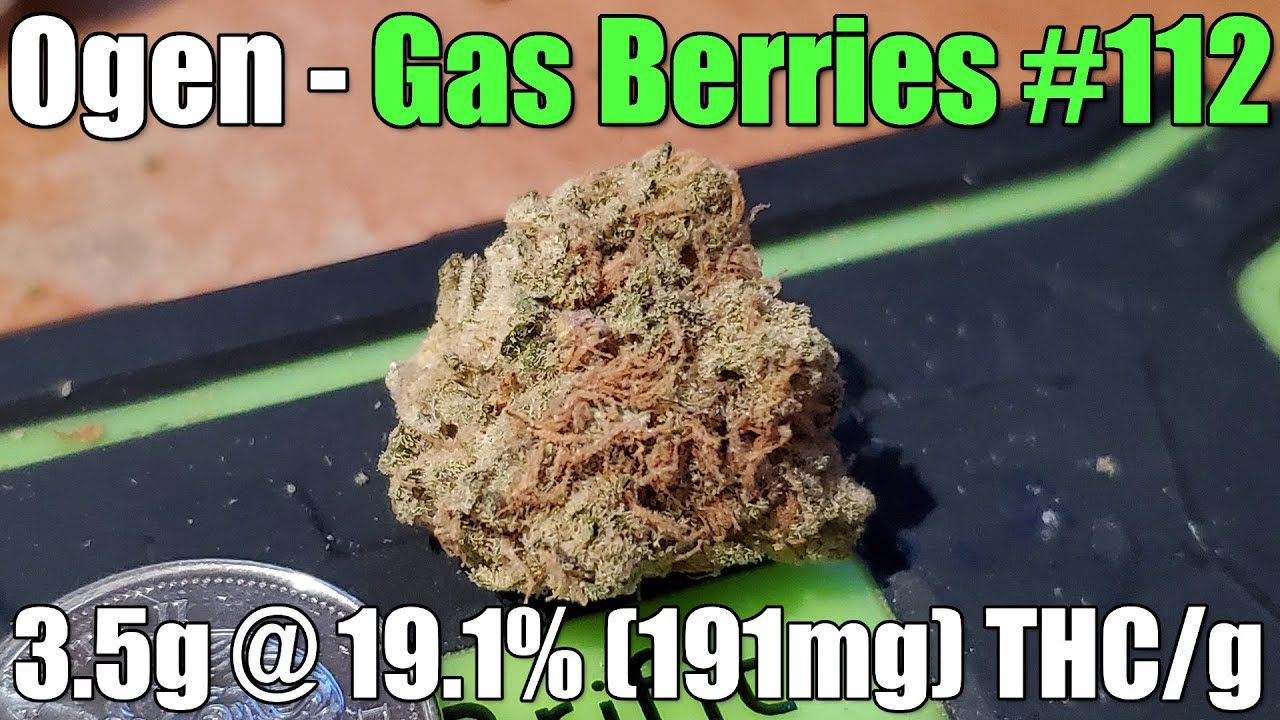 Ogen - Gas Berries #112 - Unboxing Review - 3.5g @ 19.1% (191mg) THC/g (+Extreme Closeups)
