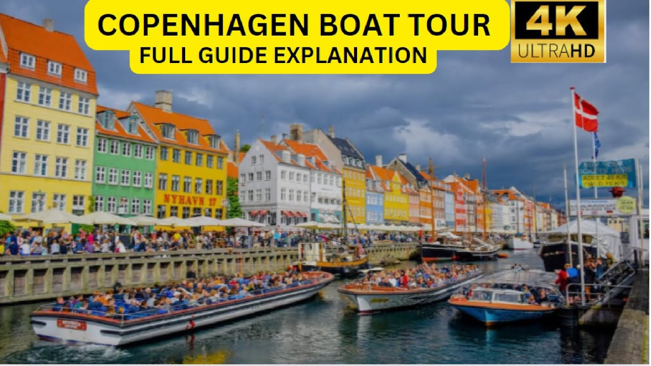 COPENHAGEN BOAT TOUR WITH FULL GUIDE EXPLANATION | 4K ULTRA HD | DENMARK - 5 | BINU