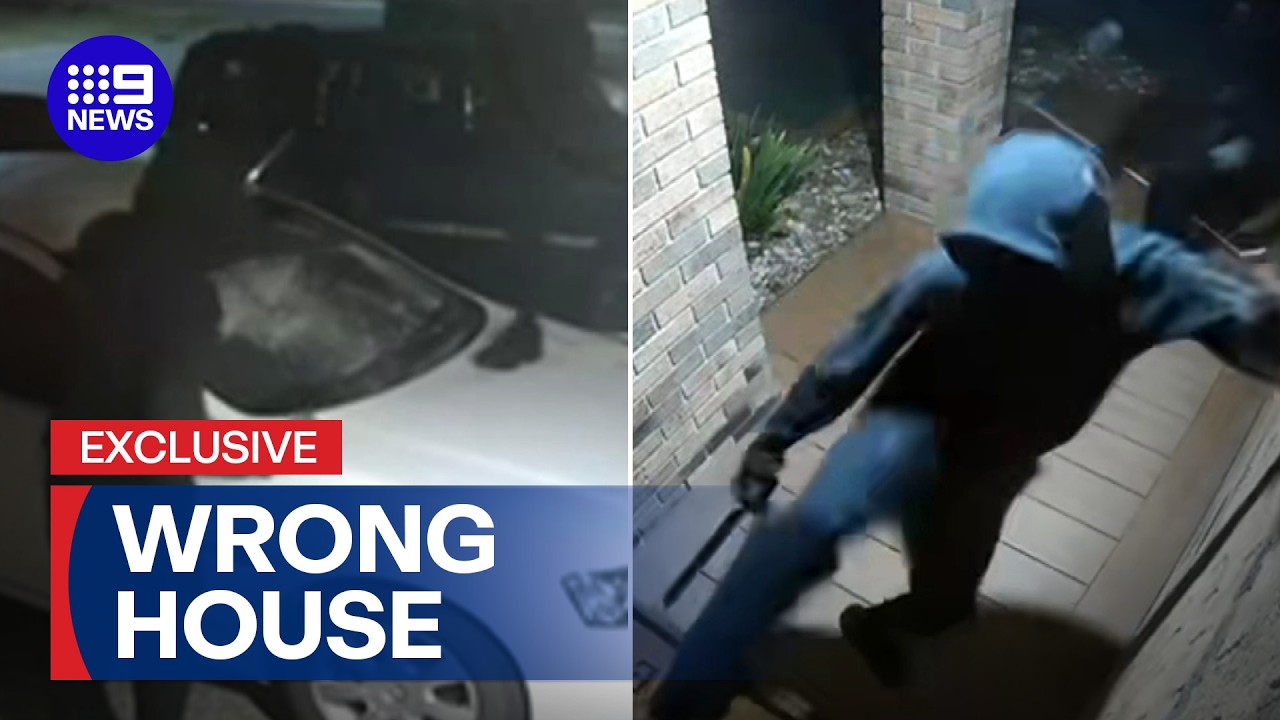 Family mistakenly targeted by armed offenders | 9 News Australia