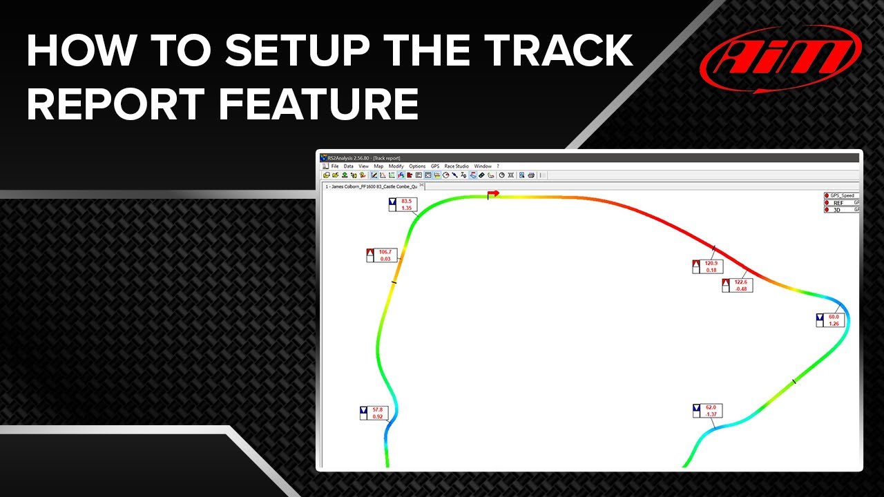 Анализ трассы от AiM Race Studio - Отчет о состоянии трассы