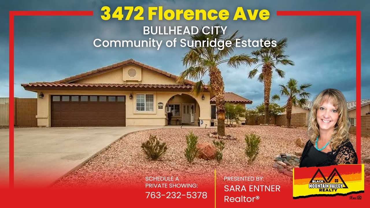 Bullhead City Pool Home for Sale with no HOA in Sunridge Estates