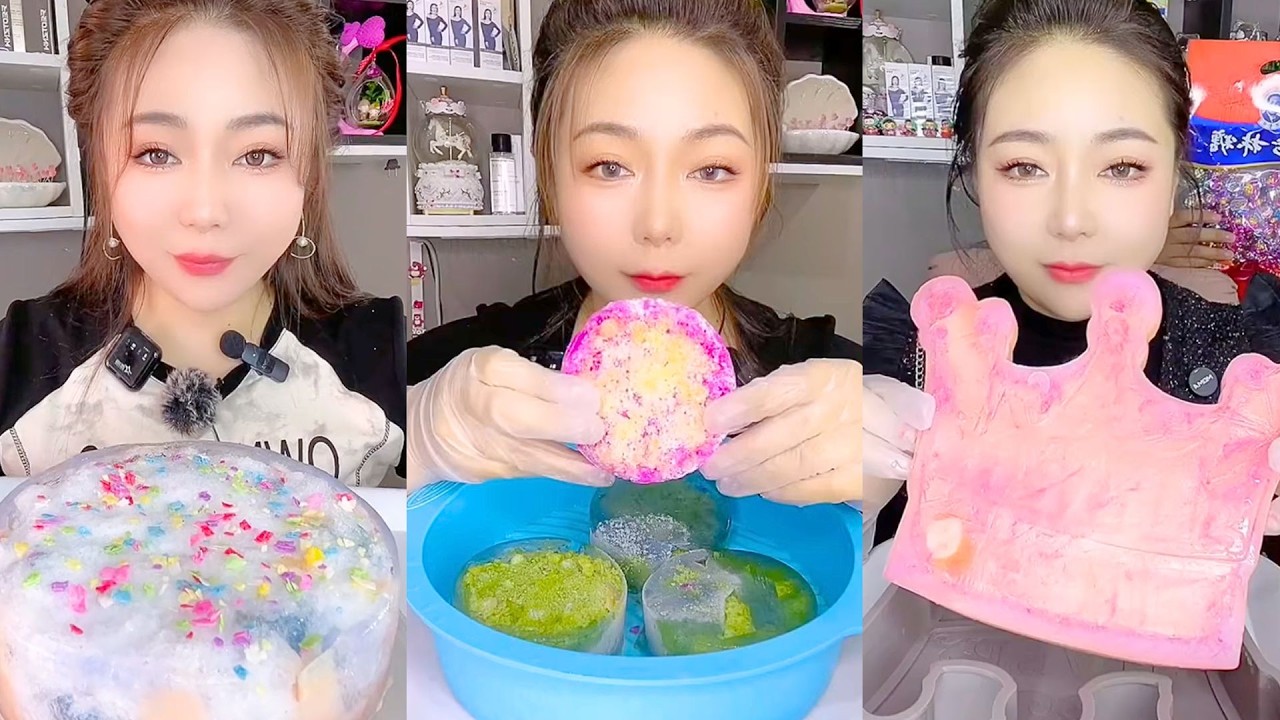 Rainbow Ice Cake Jelly Crunch and Pink Crown Treats