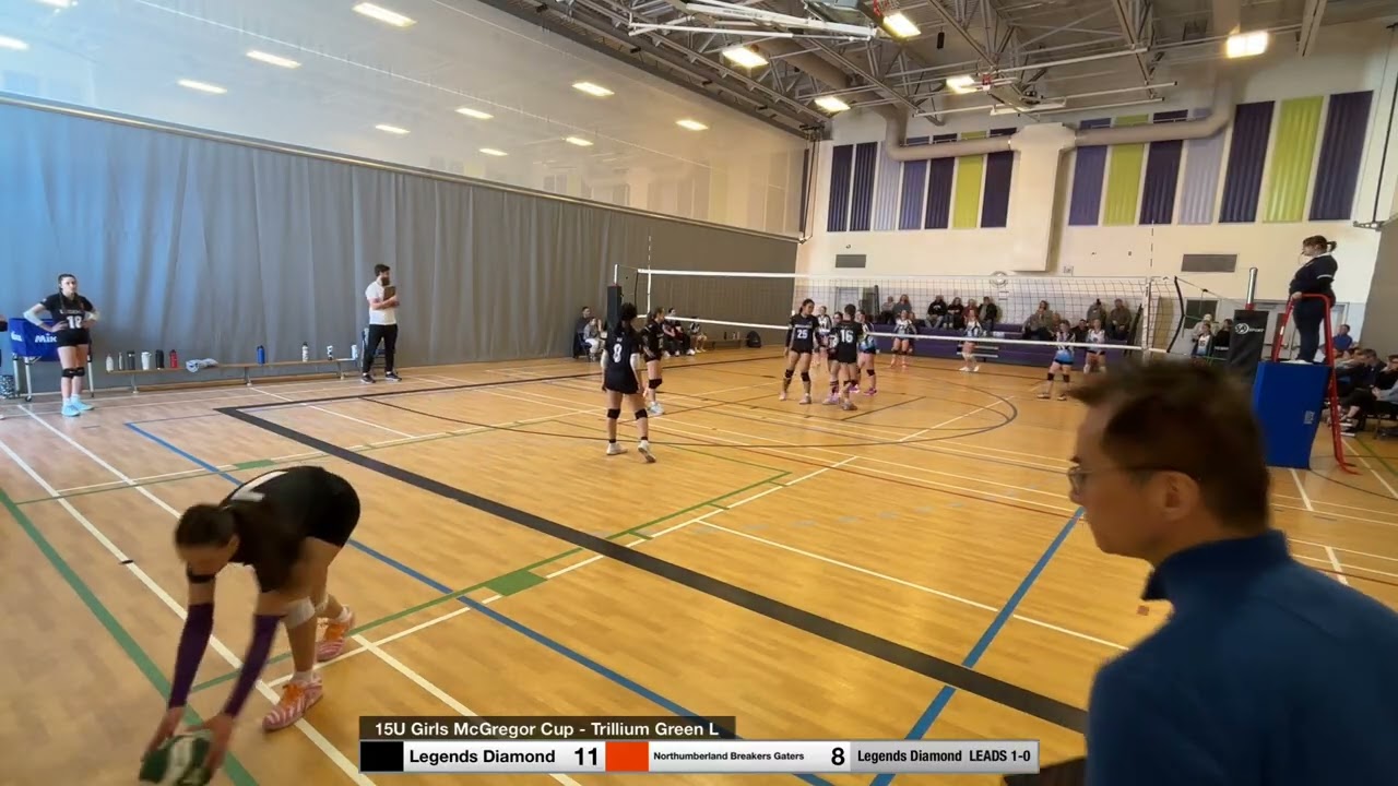 15U Girls McGregor CupTrillium Green L: Vaughan Legend Diamonds vs Northumberland Gators Pool Set 1