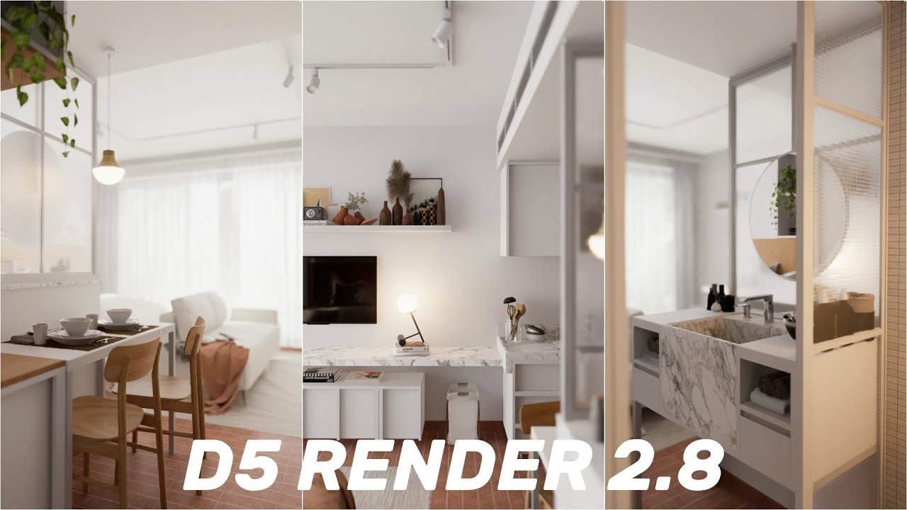 Easy Workflow for Interior Render Using SketchUp and D5 Render for Beginners