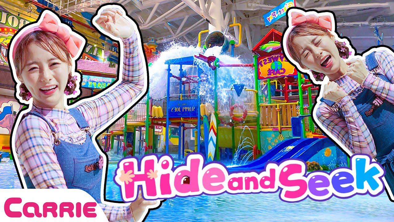 원마우트 워터파크에 숨어 있는 동물 물총 찾기 놀이 💖A game to find animal water guns hidden in a water park| Hide and Seek