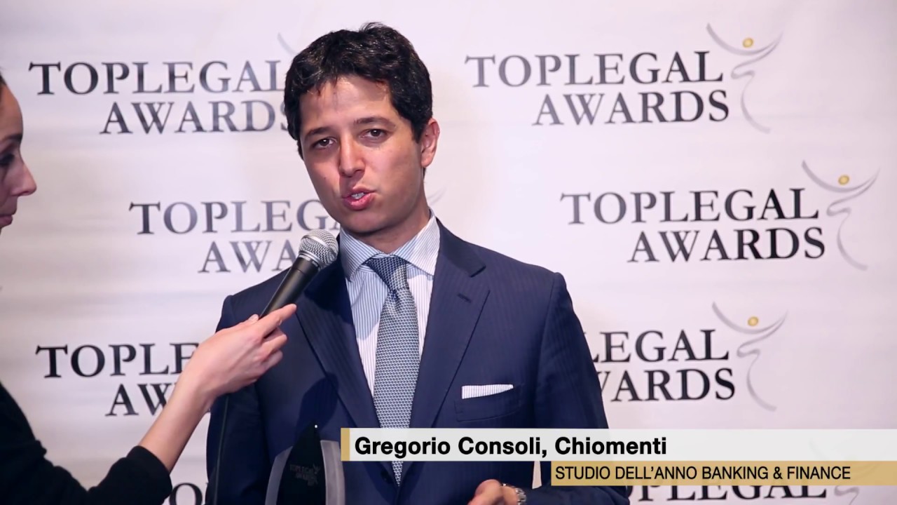 Gregorio Consoli, Chiomenti  - TopLegal Awards 2017