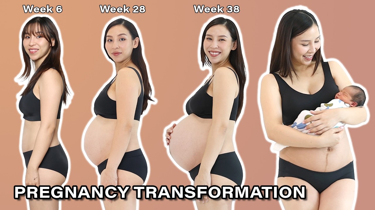 PREGNANCY TRANSFORMATION | Watch my Belly Grow🤰🏻