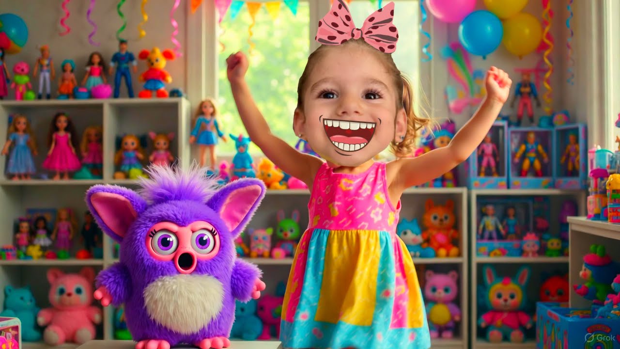 EVA VE FURBY💜 Yoga Yaptıktan Sonra Çılgın Dans Partisi Yapıyorlar⚡️🎈