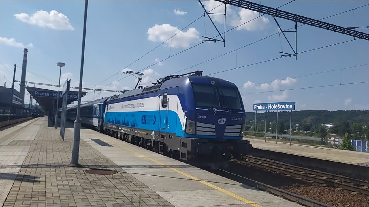 Vlaky Praha-Holešovice • 12.8.2020