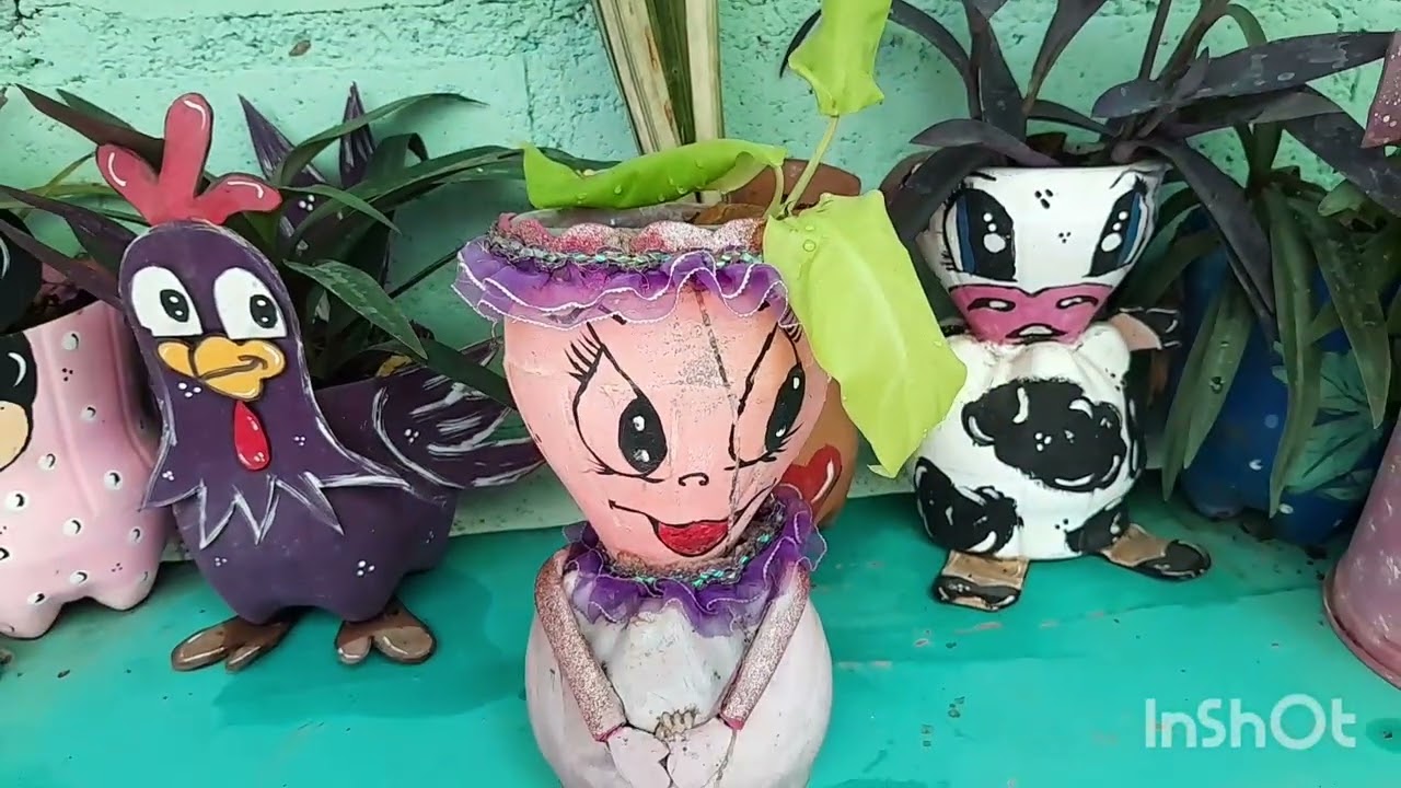 Macetas hermosas con materiales reciclados (fácil y economicas)