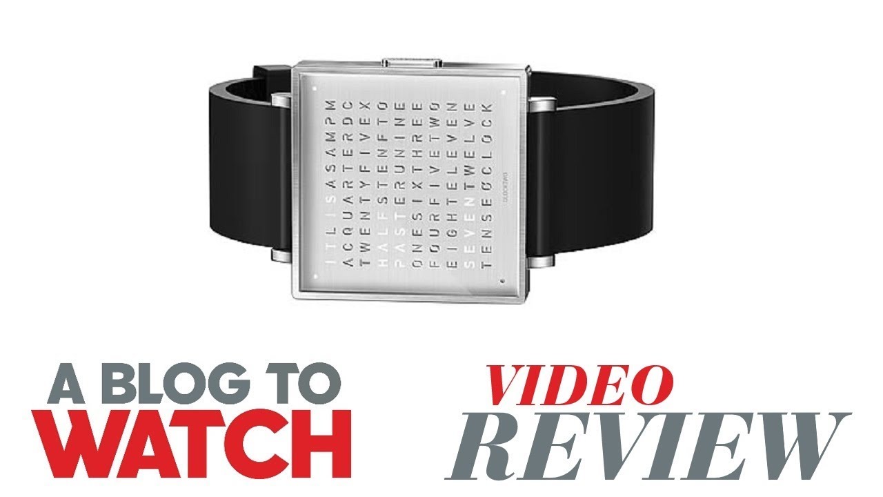 QlockTwo W39 Watch Review | aBlogtoWatch
