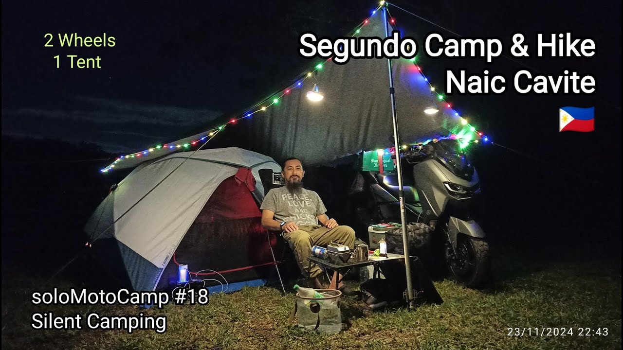 soloMotoCamp 18 Segundo Camp & Hike Naic Cavite / Burger Mushroom Steak