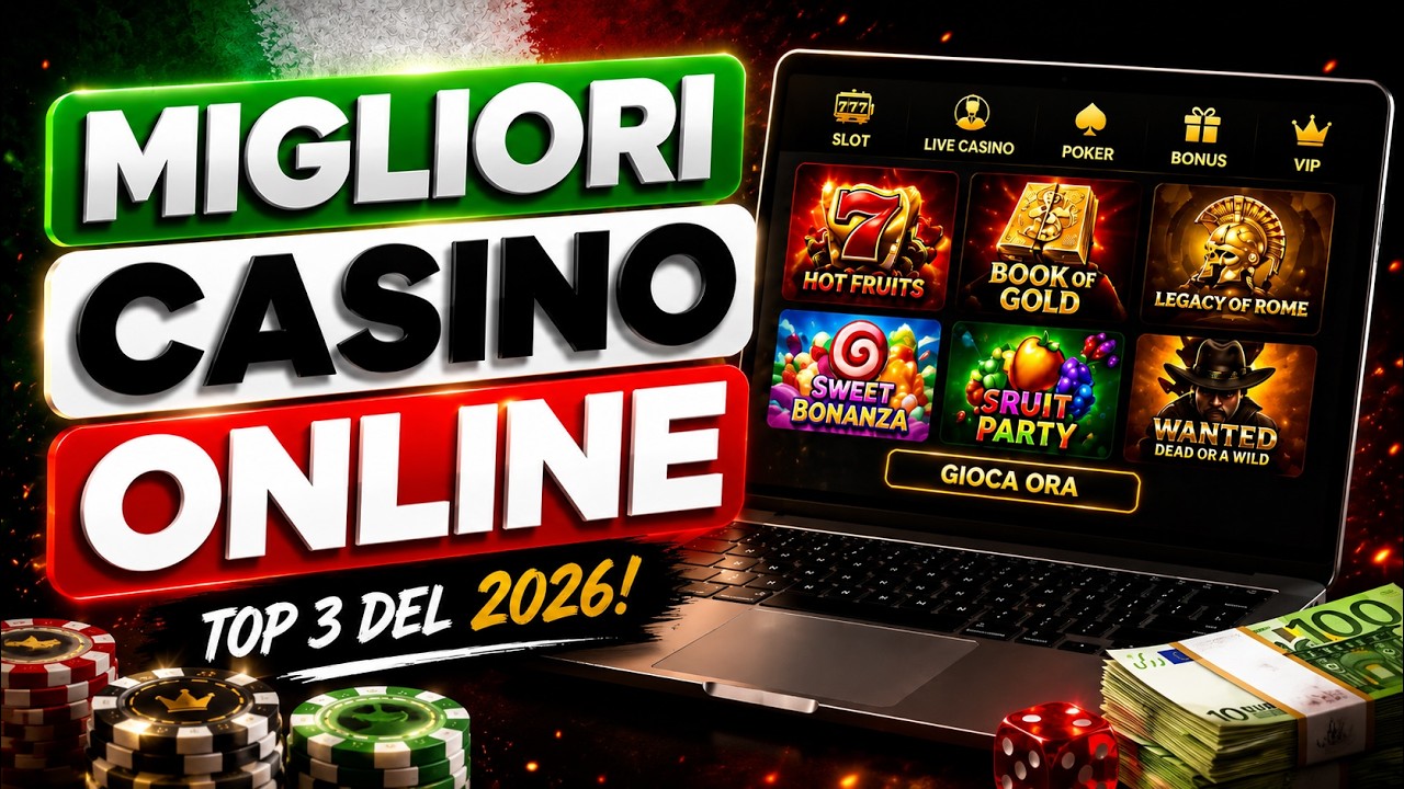 🏆 Migliori Casin&ograve; Online 2026 | Top 3 Siti Sicuri e Affidabili