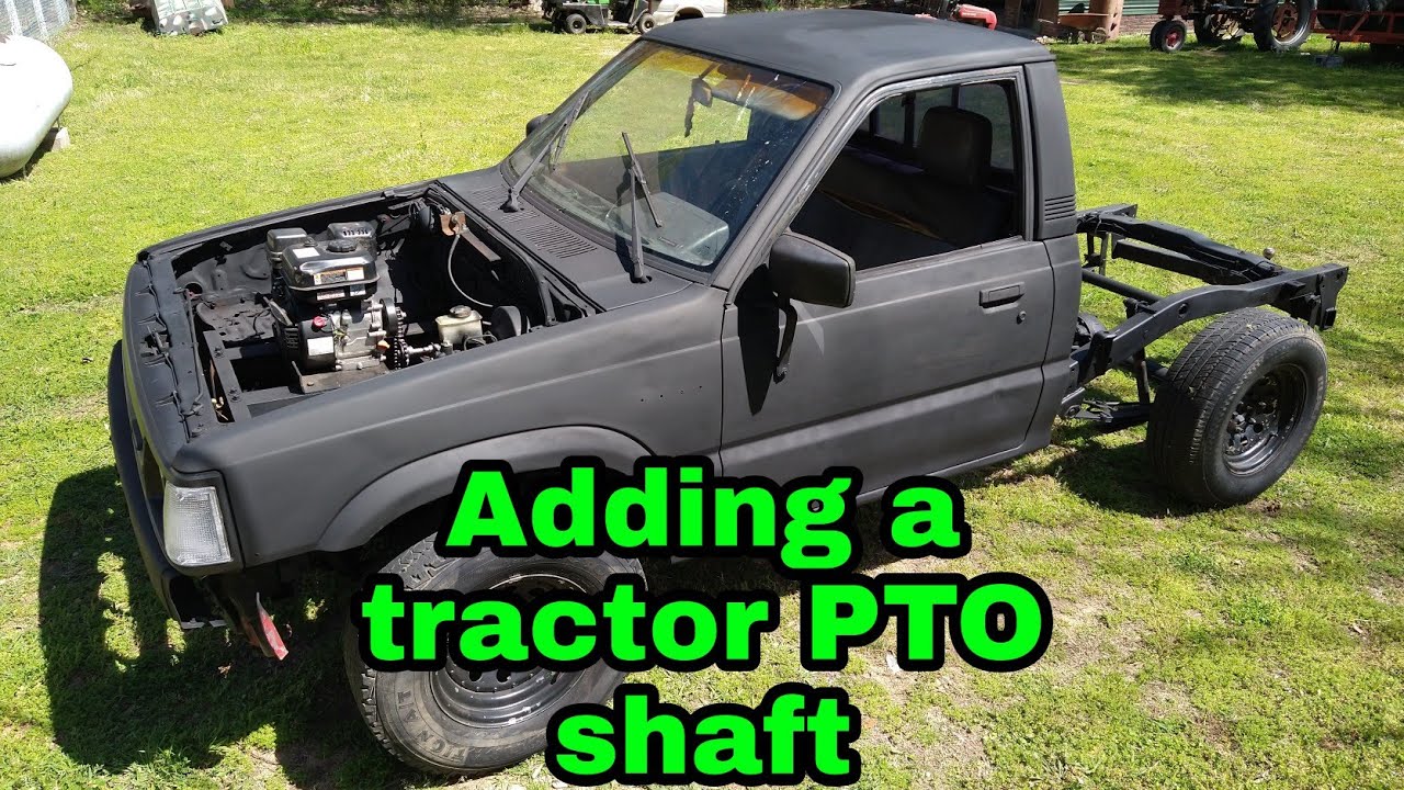 Adding a tractor PTO shaft to the Predator 212 6.5 HP truck so I can bush hog with it. Concept