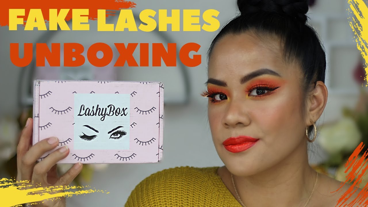 OCTOBER LASHYBOX UNBOXING & TRY ON | FAKE LASH SUBSCRIPTION | MELANIE JENNINGS