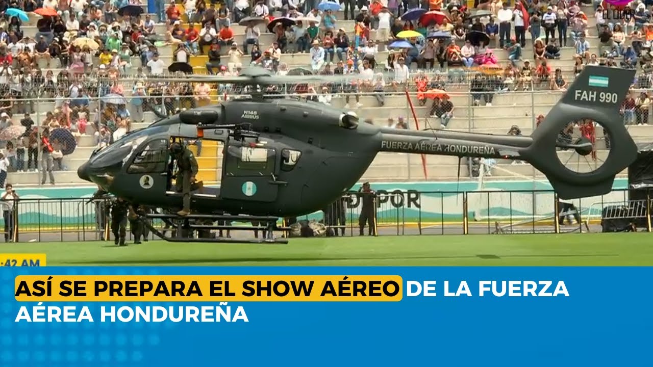 Así se prepara el show aéreo de la Fuerza Aérea Hondureña