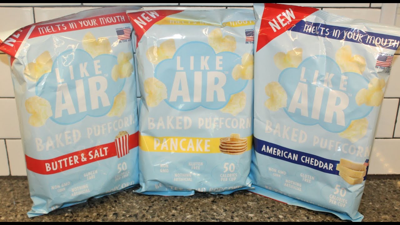 Like Air Baked Puffcorn: Butter & Salt, Pancake and American Cheddar Review