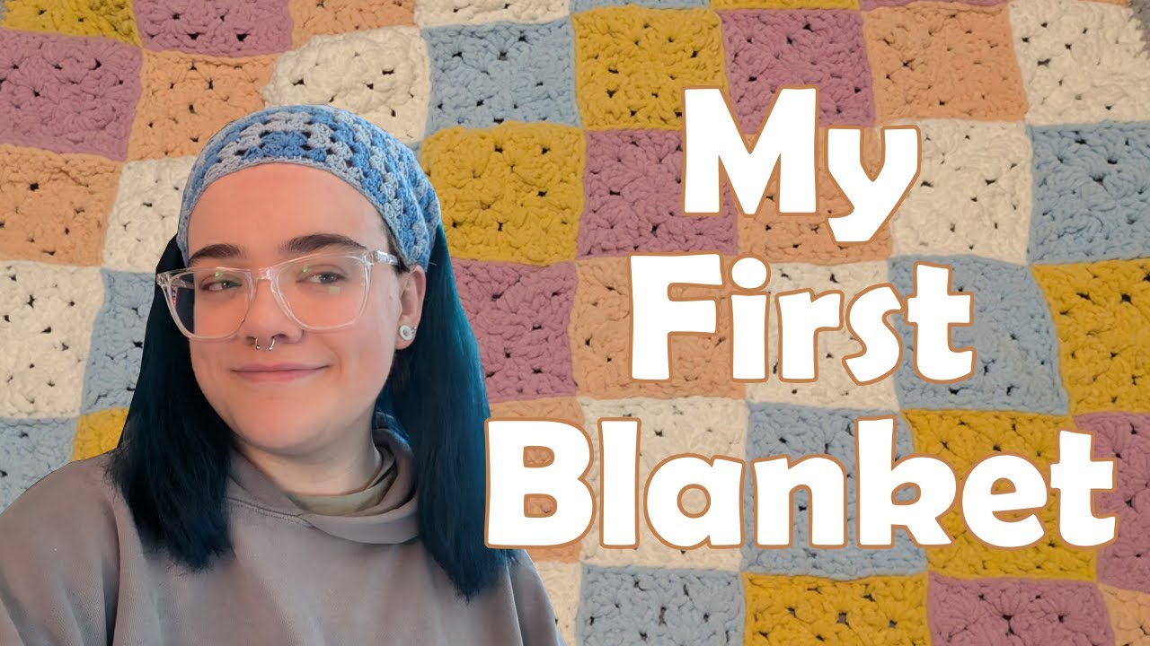 Вяжу крючком своё первое одеяло!! Уютный видеоблог о вязании крючком!