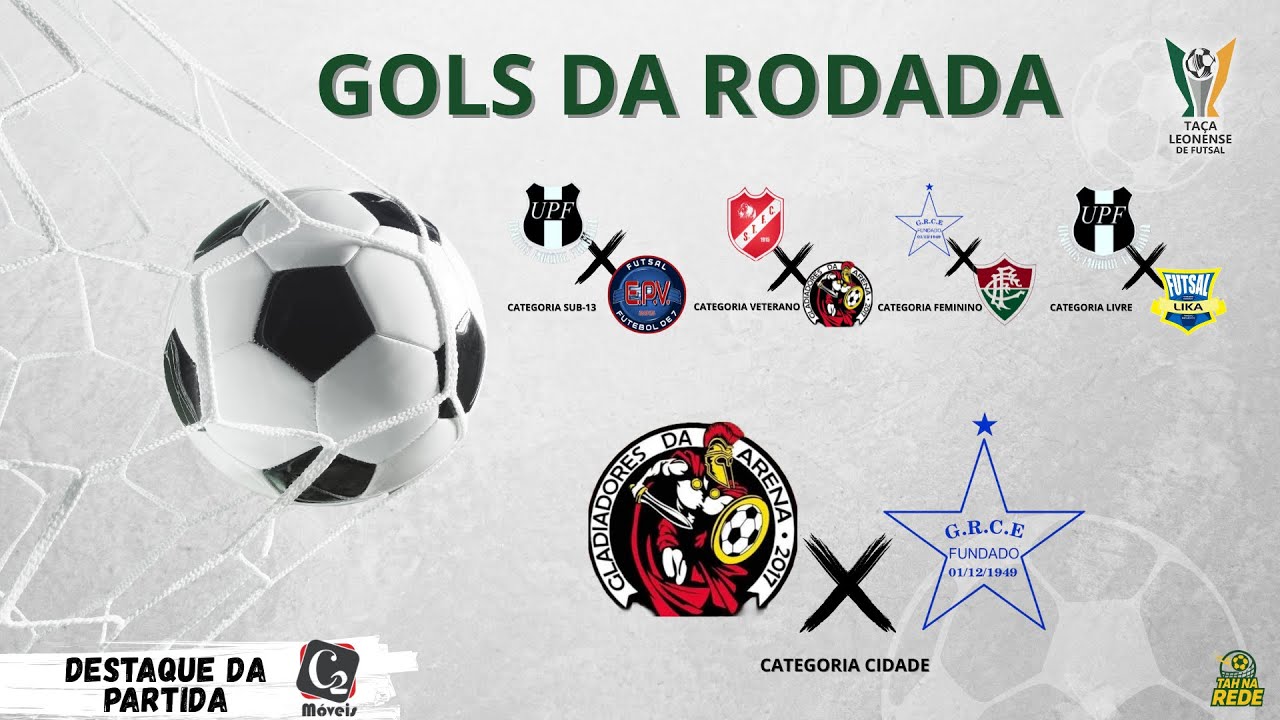 TAÇA LEONENSE MATHEOS FARIAS DE FUTSAL - 1ª RODADA SÁBADO DIA 31/01