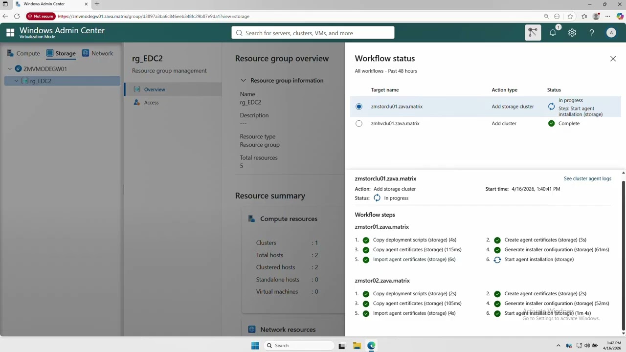Windows Admin Center: Virtualization Mode - Onboarding a scale-out file server