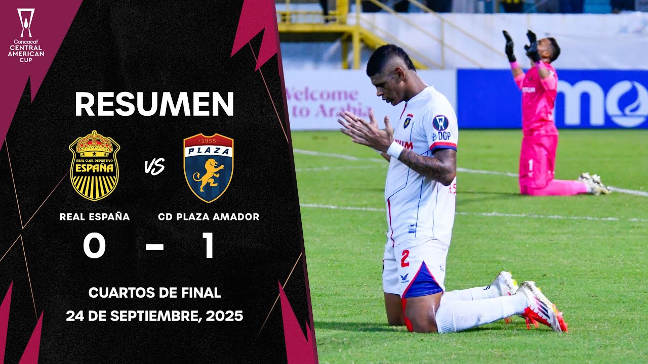 Real Espa&ntilde;a vs CD Plaza Amador | Copa Centroamericana Concacaf 2025 | Cuartos de Final