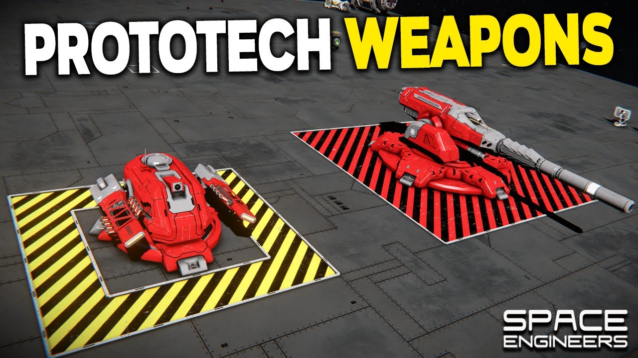 PROTOTECH Weapons! Plasma & Heavy Artillery - Space Engineers Mod Review
