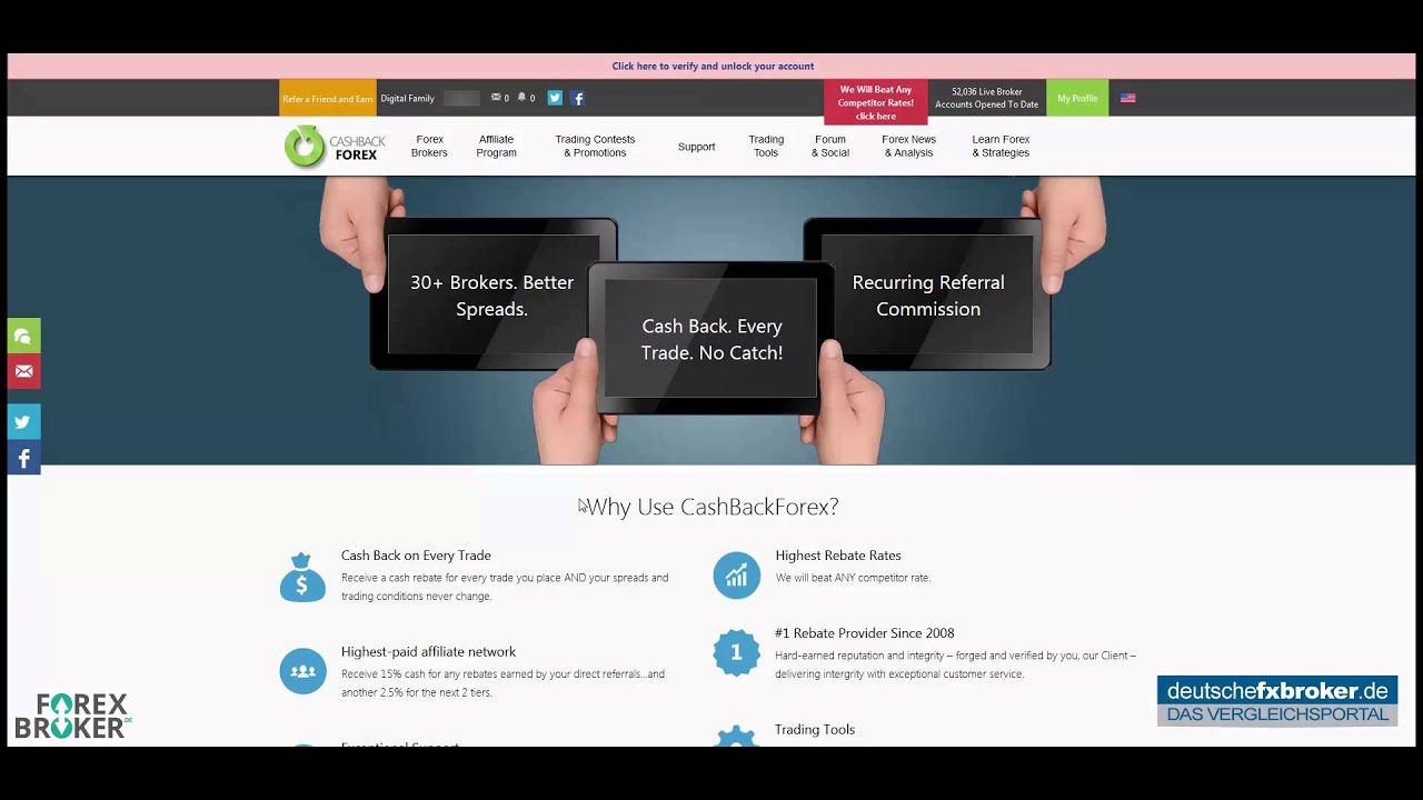 Cashbackforex Test - Erfahrungsbericht - Deutschefxbroker