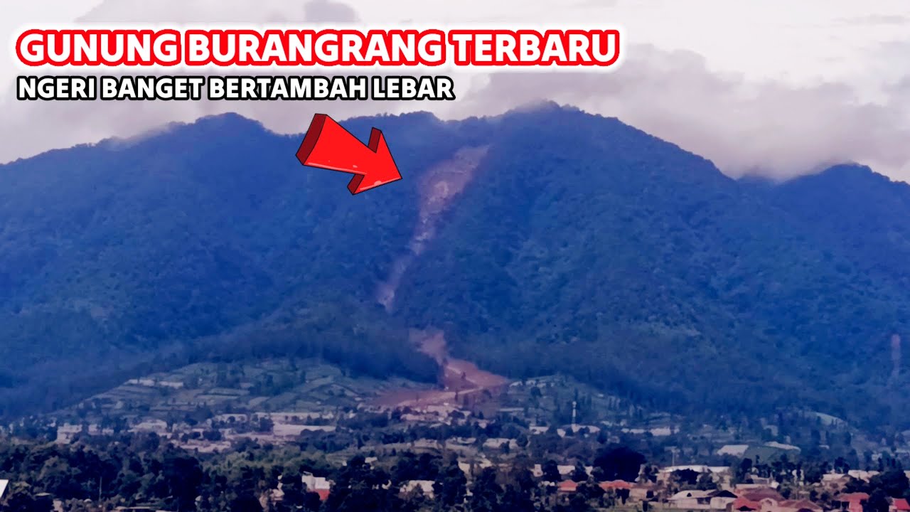 🔴SEREM WAJAH Gunung Burangrang ‼️Area Longsor di Puncak Bertambah Lebar! 